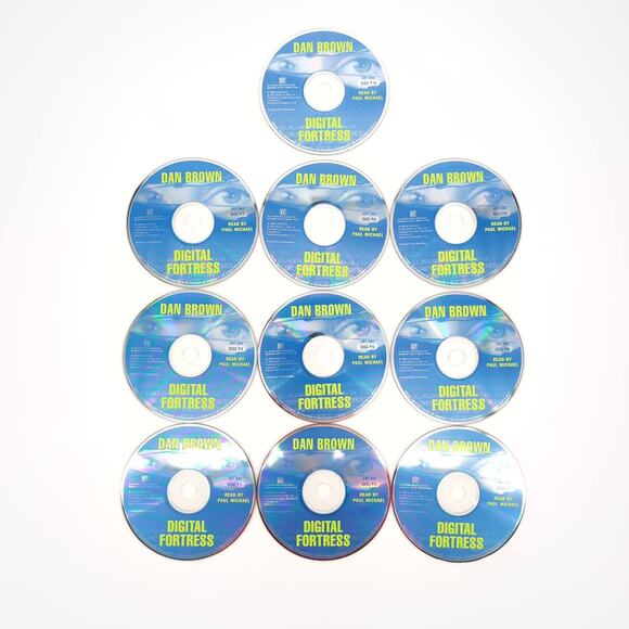 Digital Fortress 10 Compact Discs / CDs AUDIO BOOK Novel by Dan Brown - GUC - Picture 9 of 15